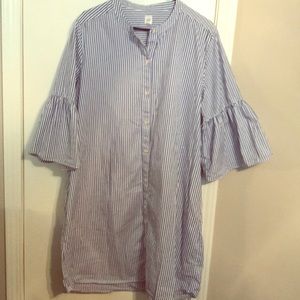 Gap Bell Sleeve Shirt Dress